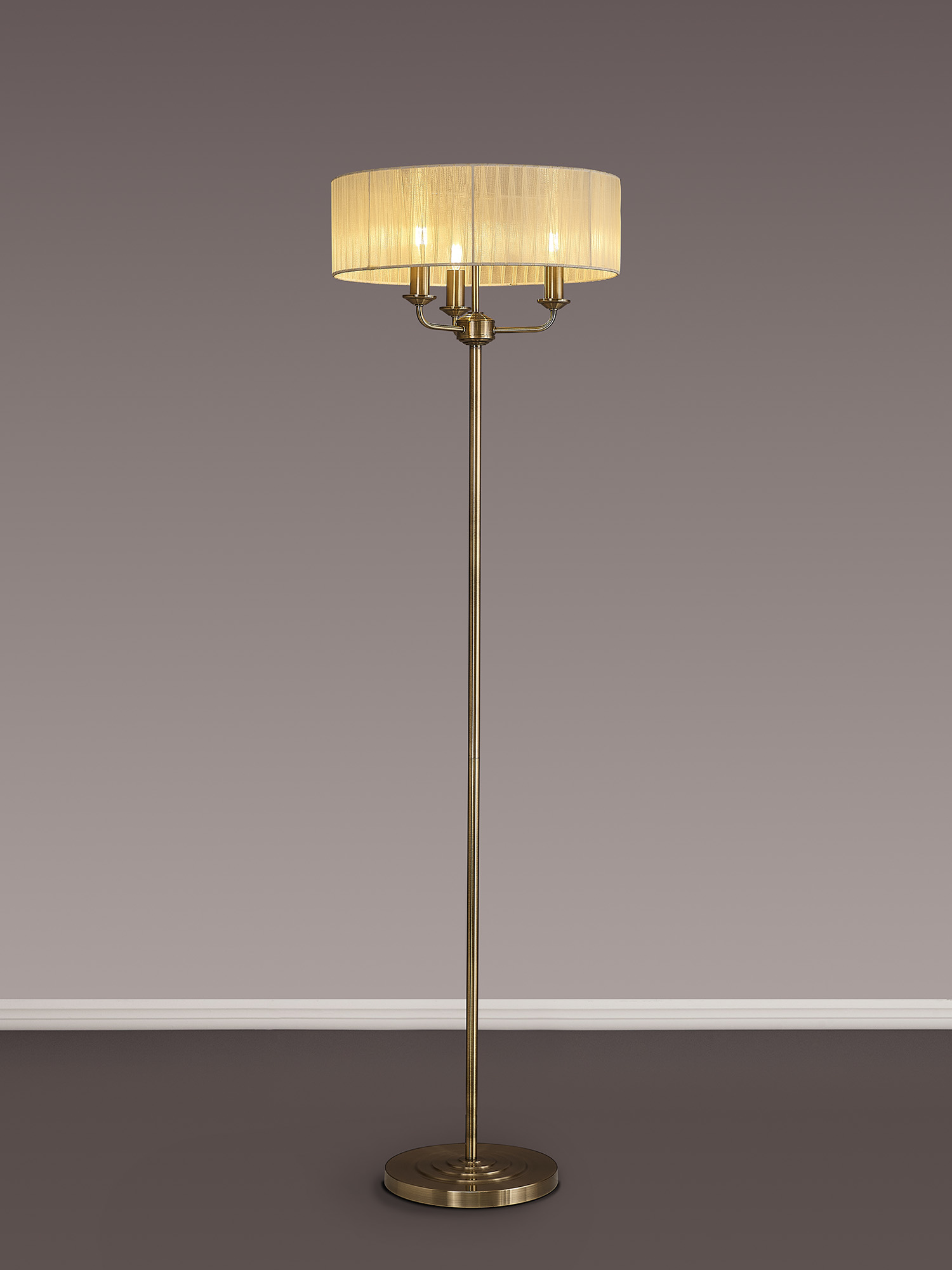 Banyan AB CR Floor Lamps Deco Shaded Floor Lamps